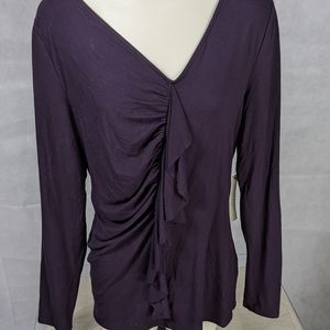 NWT eggplant xlarge blouse